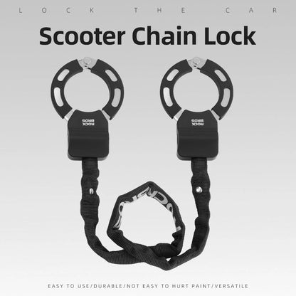 Scooter Bike Chain Anti-Theft Ring Lock with 2 keys