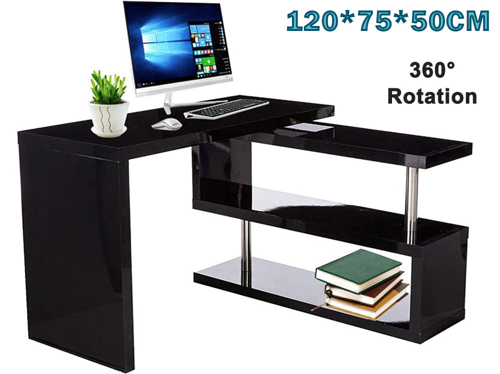 Computer Desk Table with bookshelf