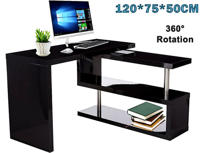 Computer Desk Table with bookshelf