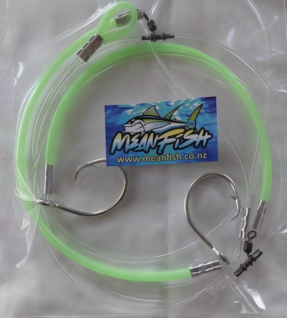 Hapuka (Grouper) 2 Hook Rig 14/0 Circle  Hook with Light