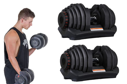 Adjustable Weights Dumbbell Set 40Kg Pair