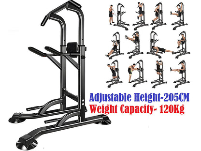 Power Tower Home Gym Adjustable Height Pull Up Bar
