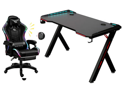 Gaming Chair With Gaming Desk Table