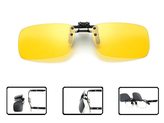 Polarized Sunglasses Clip - YELLOW