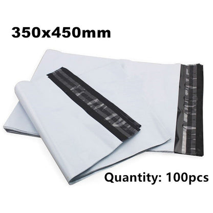 100 X Courier Mailing Bags 350mm x 450mm 50% Recycled Plastic Bags