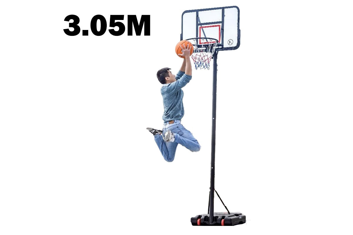 Basketball Hoop with stand height adjustable Hoop 3.05m
