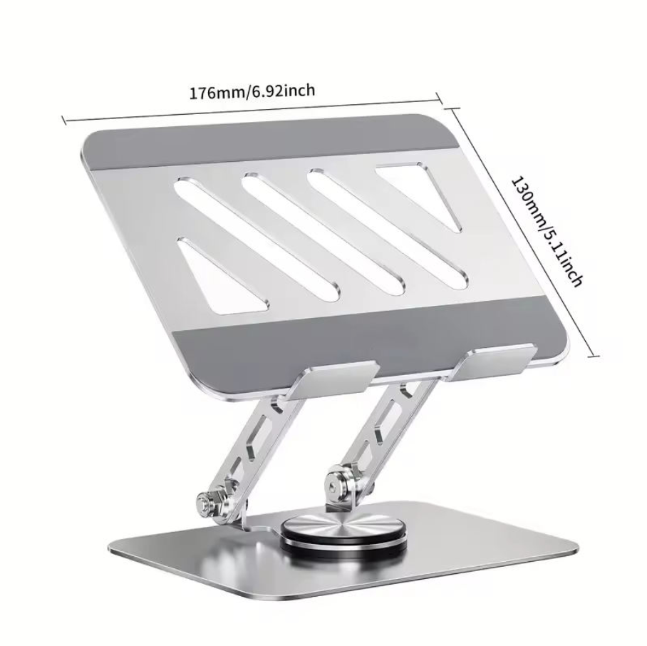 Adjustable 360 Degree Rotating Foldable Laptop Stand with Cooling Mount