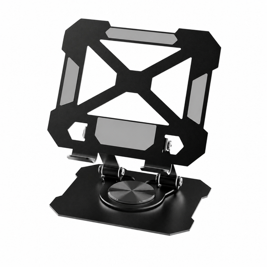 Multifunctional 360 Degree Rotation Adjustable Metal Stand for Tablet, PC & Desktop