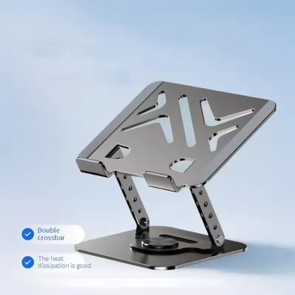 360° Rotating Adjustable Aluminum Laptop & Tablet Stand for Desktop