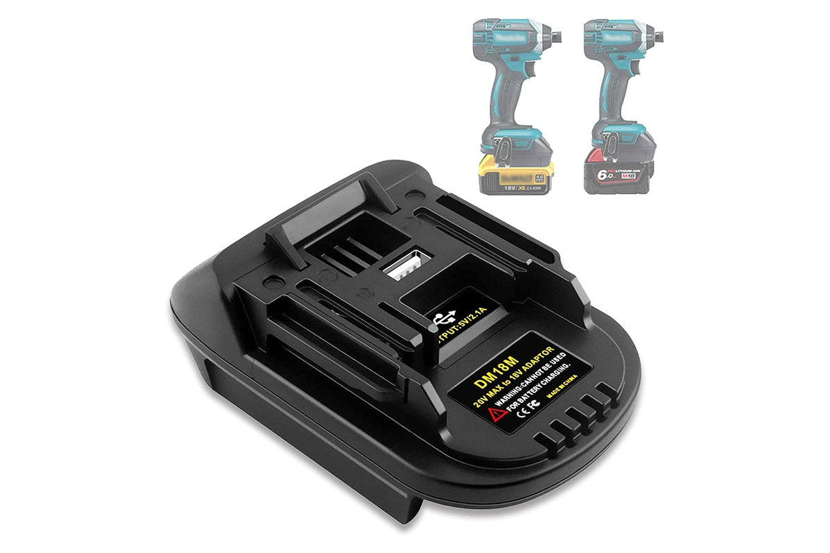 Milwaukee Dewalt To Makita Adapter 18V Lithium Compatible Replacement