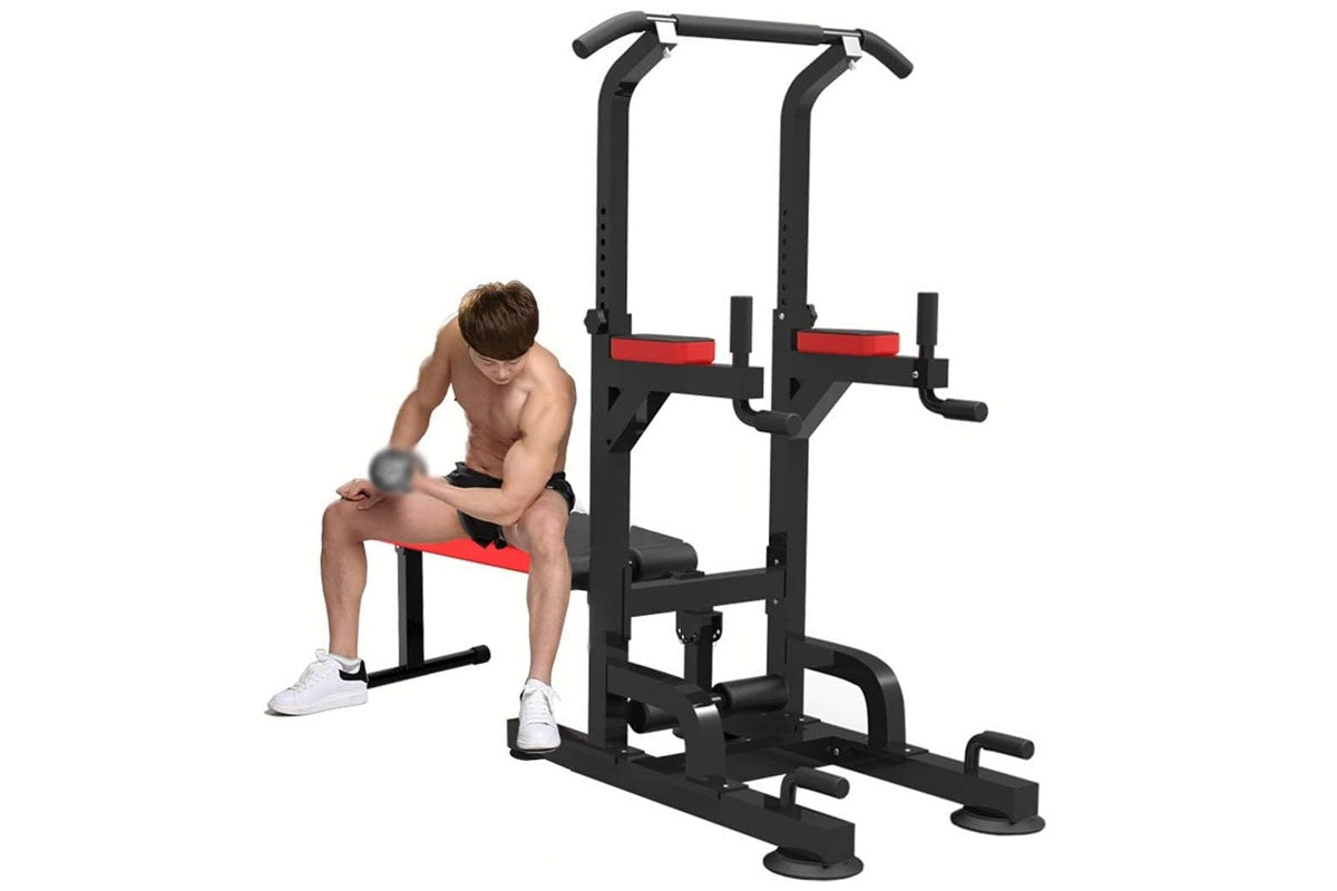 Weight Bench Chin Up Pull Up Station Power Tower
