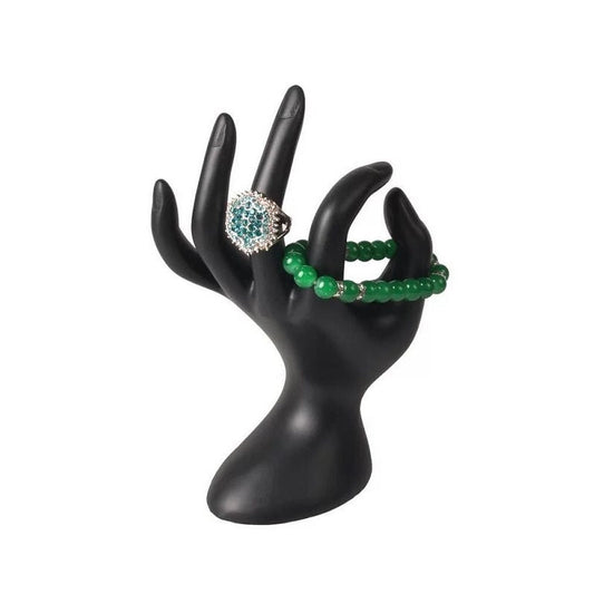 Female Mannequin Hand Arm Women Display Base Gloves Jewelry Model Black -PLASTIC