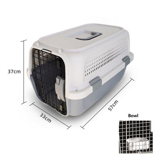 PP 30 Airline Approved Pet Carrier AIR NZ TRAVEL CAGE 58cm With Bowl