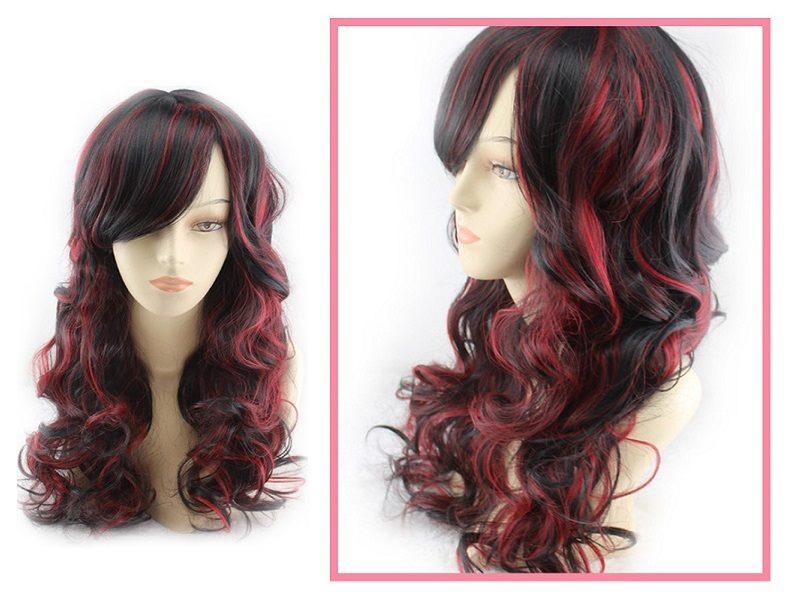 Women Long Wig Blond Synthetic Hair Full Wigs High Quality