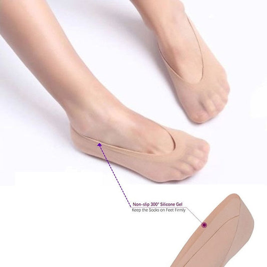 Invisible Low Cut Anti Slippery Stretchy Loafer Boats Socks