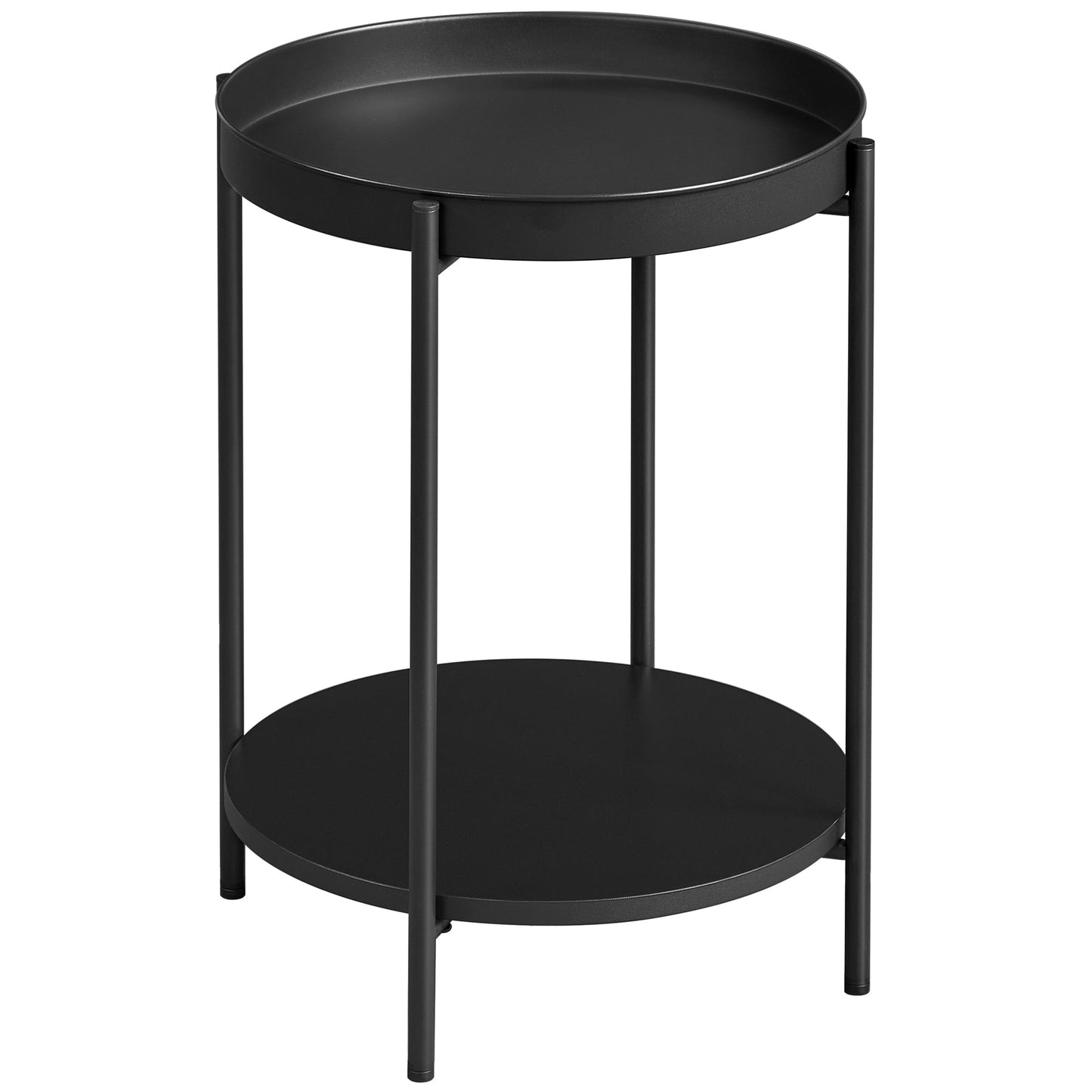 VASAGLE Bed Side Tables End Table Black