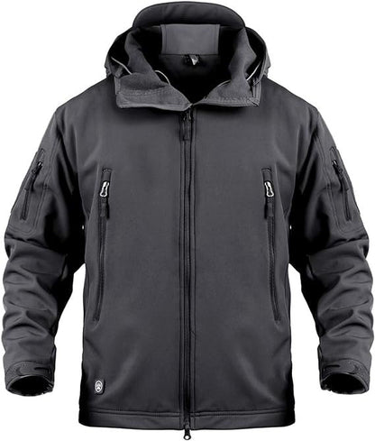 Men's Military Tactical Soft Shell Jacket Coat Water Resistant Windbreaker