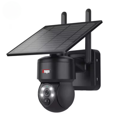 Anspo WIFI SOLAR security camera wireless free batteries and 64GB card Black