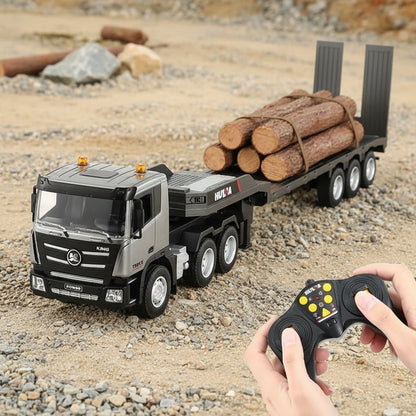 2.4G Wireless Electric Alloy Remote Control Truck & Trailer with Lights & Sounds