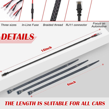 Mirror Hard Wire Cord for Escort, Valentine One, Uniden & Beltronics Radar