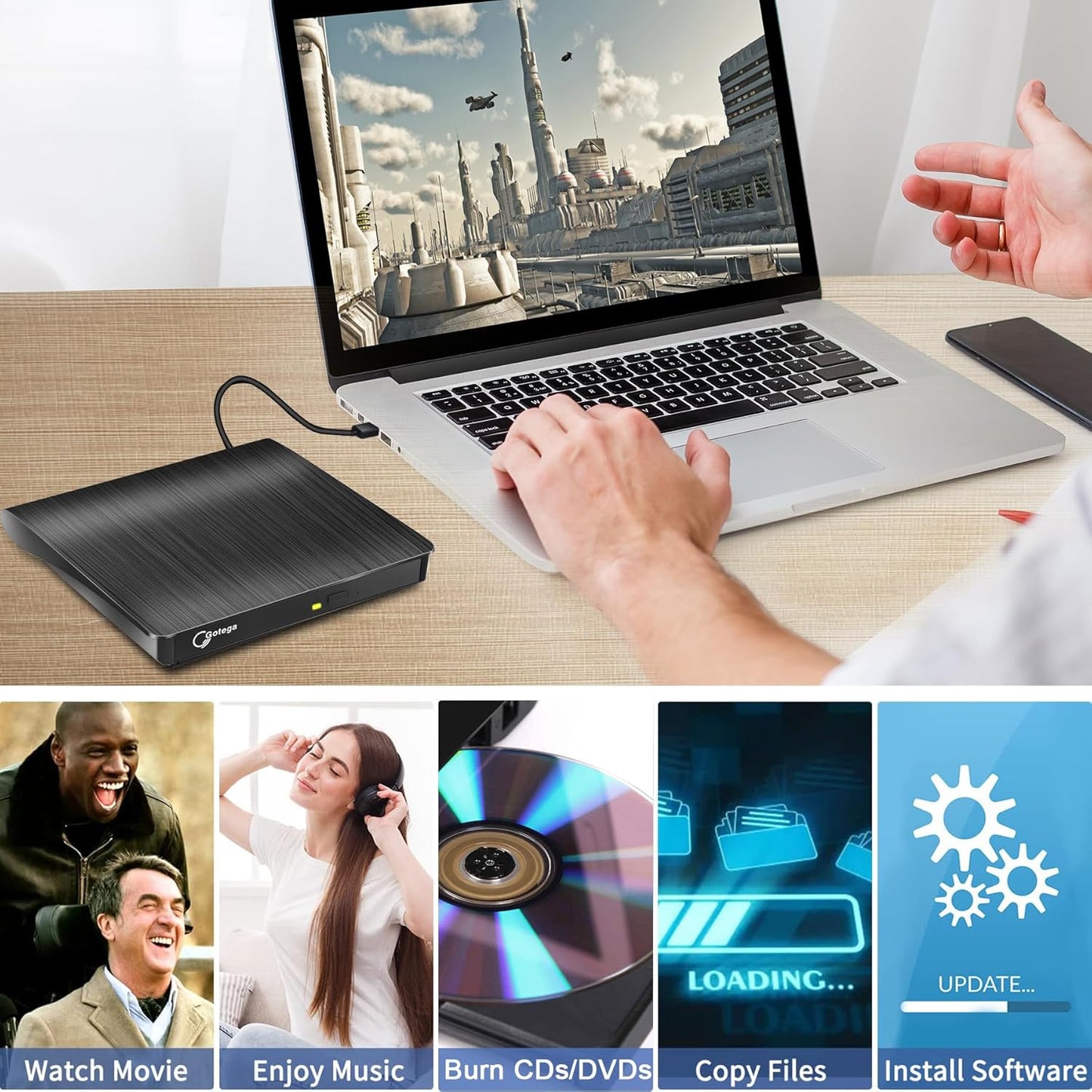 External DVD Drive CD/DVD Writer