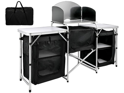 Camping Kitchen Table Portable Folding Camp Cook Table