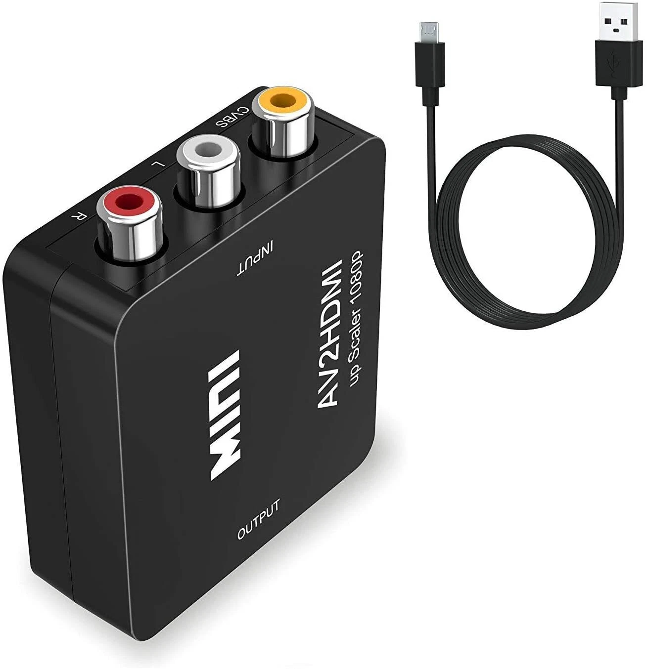 RCA AV to HDMI 1080P Mini Video Audio Converter