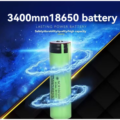 18650 Rechargeable Batteries 2pcs (Button Top)