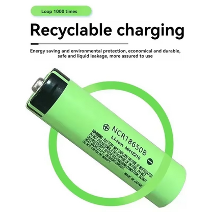18650 Rechargeable Batteries 2pcs (Button Top)