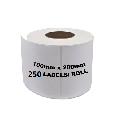 12 Rolls Premium 100x200mm Direct-thermal labels 250pcs/roll Self Adhesive Label