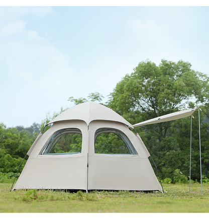 Large Hexagon Double-Layer Waterproof Camping Tent