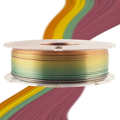 Silk Shiny Fast Color Change Rainbow Multi Colors Silk 3D Printer PLA Filament 1.75mm