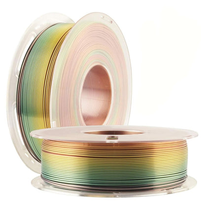 Silk Shiny Fast Color Change Rainbow Multi Colors Silk 3D Printer PLA Filament 1.75mm