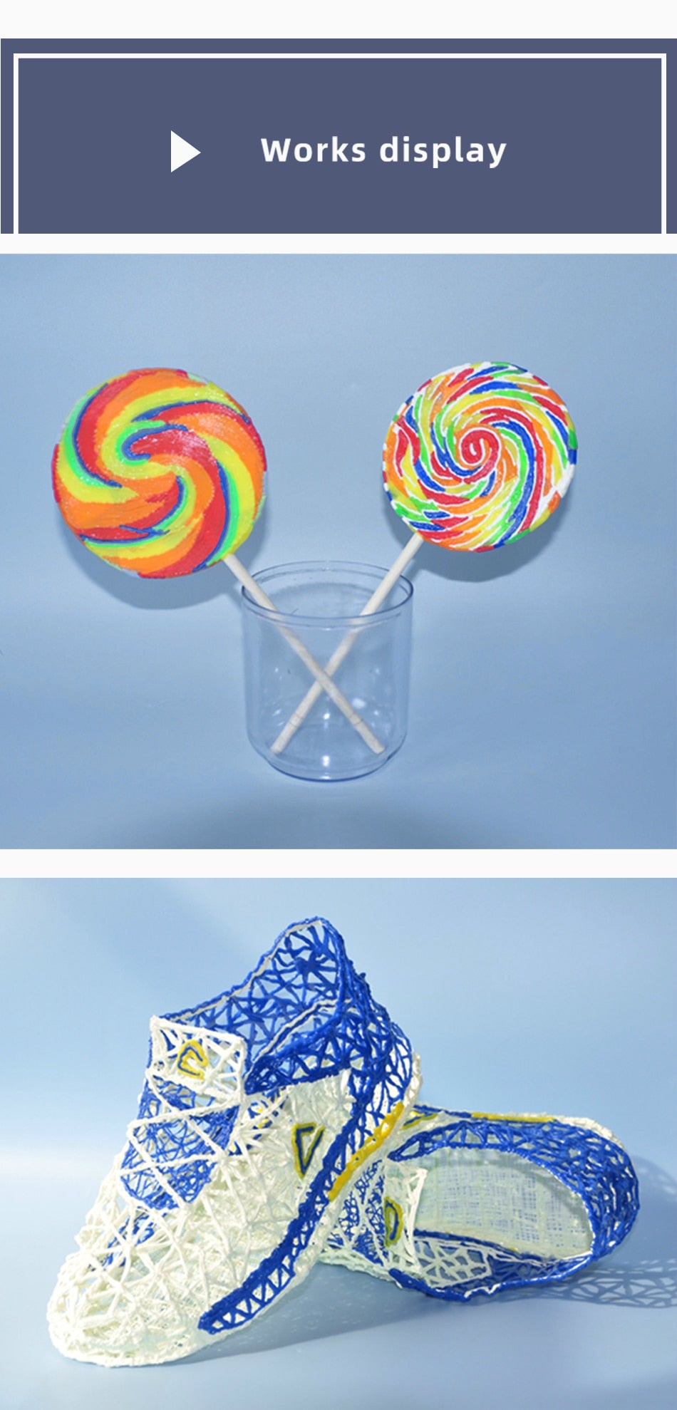 3D Pen Start Kit with 20 Colors 100 Meters PCL Filaments