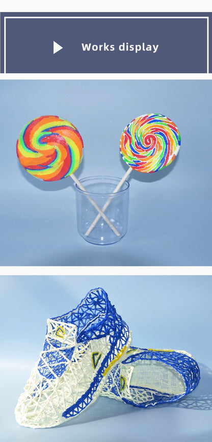 3D Pen Start Kit with 10 Colors 50 Meters PCL Filaments