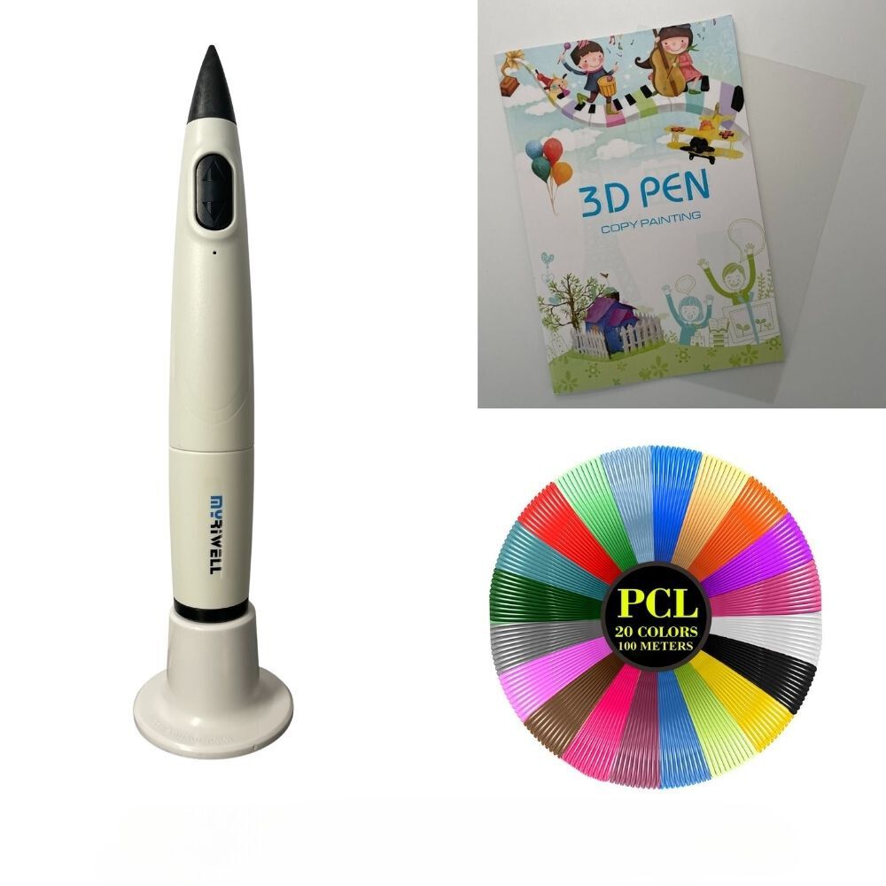 3D Pen Start Kit with 20 Colors 100 Meters PCL Filaments