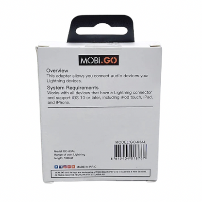 Lightning To 3.5mm Aux Audio Adapter Cable (GO63AT)