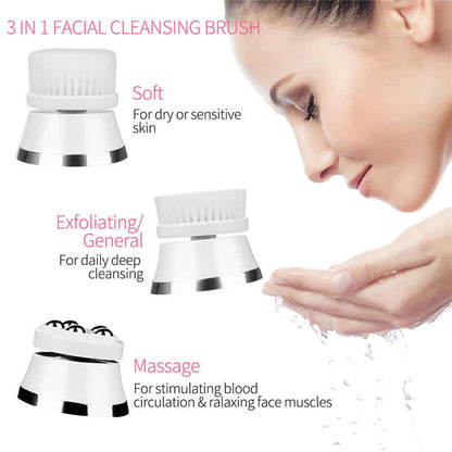 Electric Face Cleansing Brush Facial Massage Brush Beauty Tool