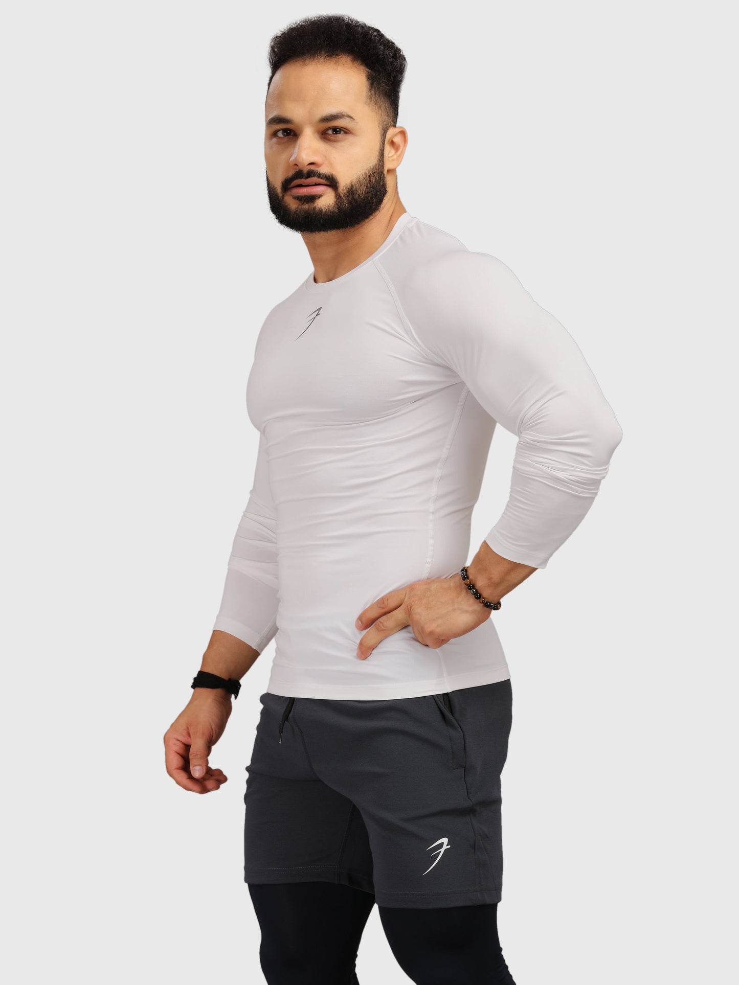 Compression Fullsleeves T-shirt White