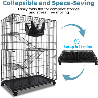 3 Level Rabbit Bird Cage Ferret Parrot Aviary Cat Rat Aviary Budgie Hamster Pet Cages Castor XL