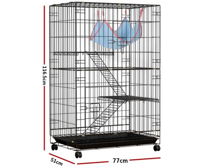 3 Level Rabbit Bird Cage Ferret Parrot Aviary Cat Rat Aviary Budgie Hamster Pet Cages Castor XL