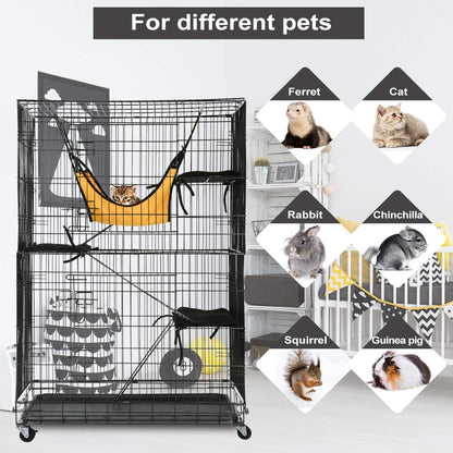 3 Level Rabbit Bird Cage Ferret Parrot Aviary Cat Rat Aviary Budgie Hamster Pet Cages Castor XL