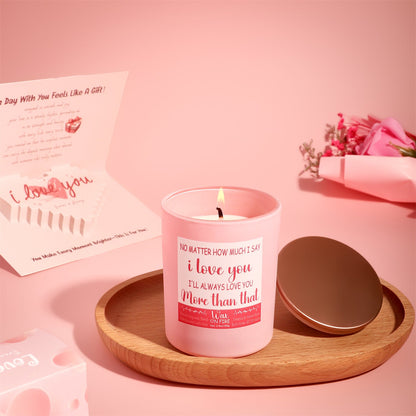 Pink Aroma Candle Bath Gift Box