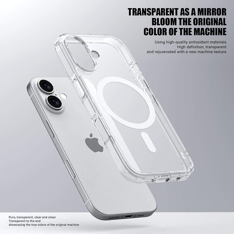 Aurora Magnetic Series Crystal Transparent Compatible with iPhone 17 Case