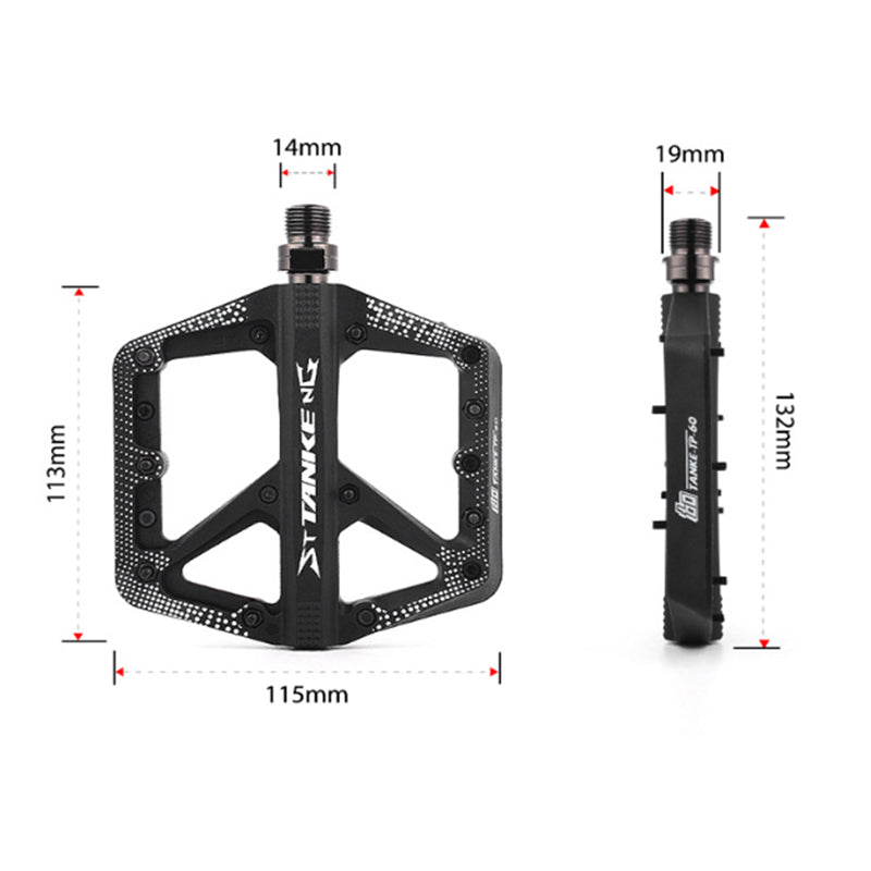 Mountain Bike Pedals MTB Pedals Bicycle Flat Pedals Red