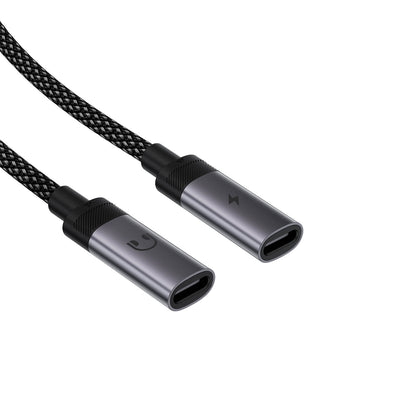 Acefast USB-C Dual Port Adapter for Simultaneous Charging and Earphone Use J14