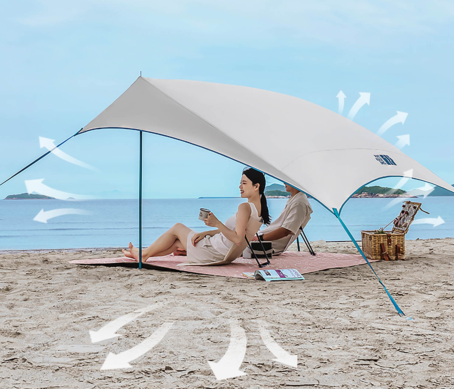 Canopy Tent – Ultra-Lightweight Outdoor Camping Shade with Silver Coating