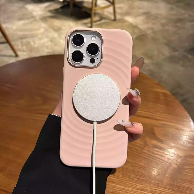 Compatible with iPhone 16 Pro Max AuraFlow Series Premium Liquid Silicone Magnetic Case