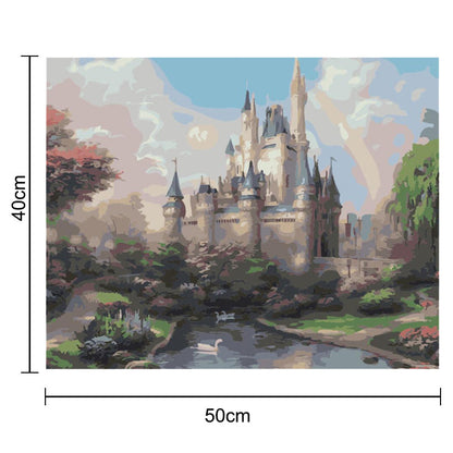 Adult Paint by Number Kit on Canvas  40x50 cm (with wooden frame)