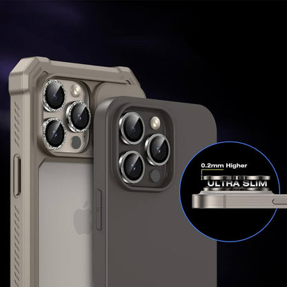 Compatible with iPhone 17 Pro 9H Multicolor Tempered Glass Individual Camera Lens Cover Protector